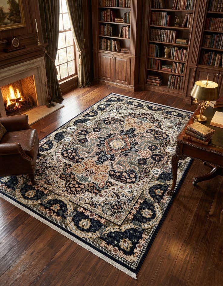 Detail image of 7' 1 x 10' Nain Design Rug