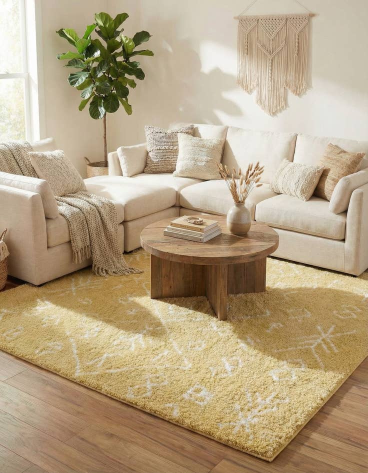 Detail image of 8' x 8' Moroccan Shag Square Rug