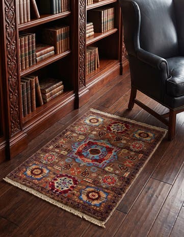 2' x 3' Hand Knotted Mamluk Ziegler Rug