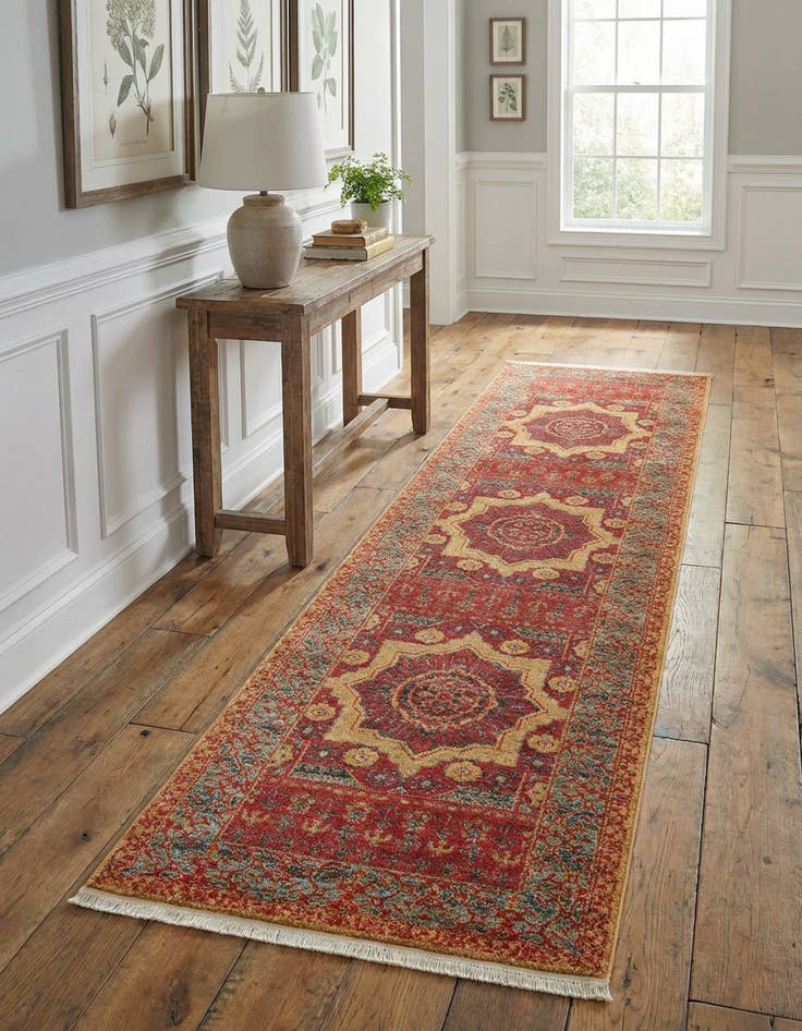 Detail image of 2' 7 x 10' Mamluk Runner Rug