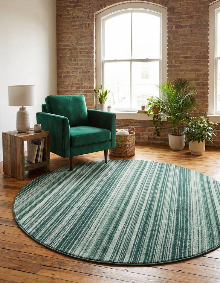 Detail image of  7' 10 x 7' 10 Gemstone Round Rug