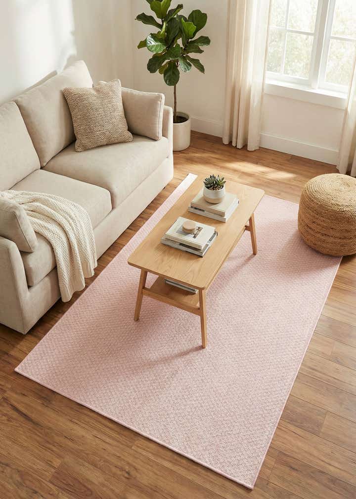4' x 6' Easy-Clean Solid Indoor / Outdoor Rug