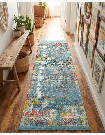Blue Havana Runner Rug