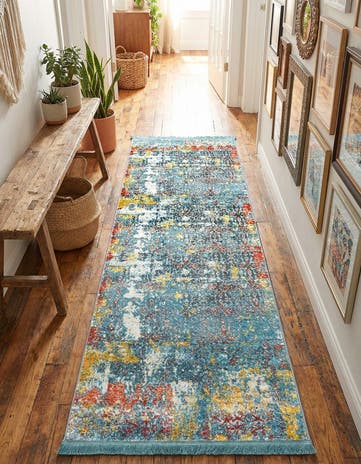 Blue Santiago Runner Rug