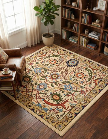 Cream Neda Square Rug