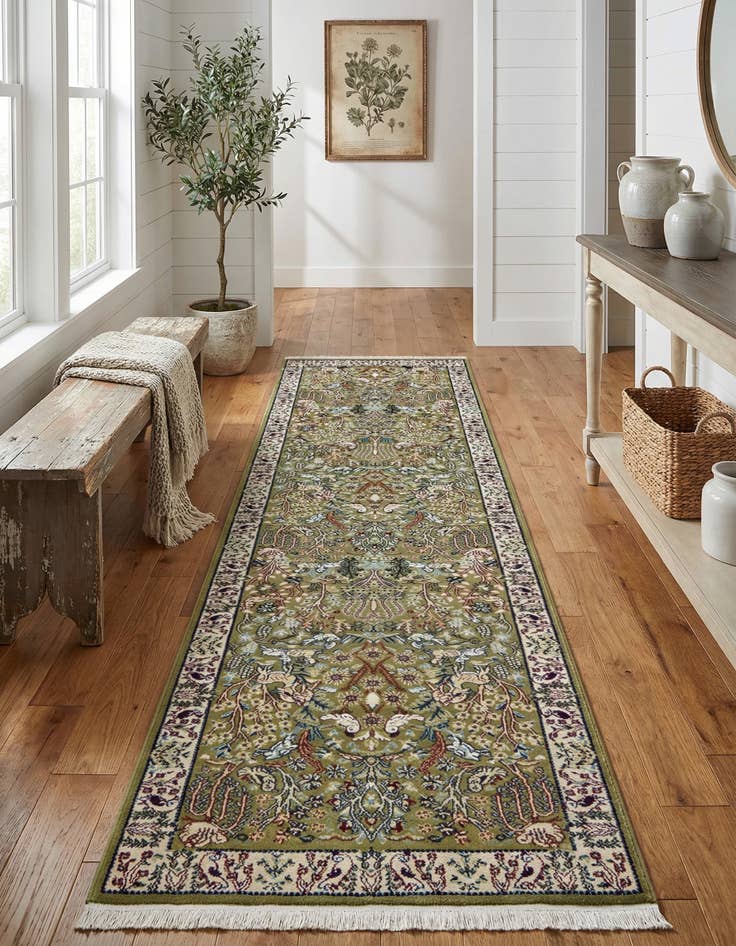 Detail image of  2' 7 x 11' Nain Design Runner Rug