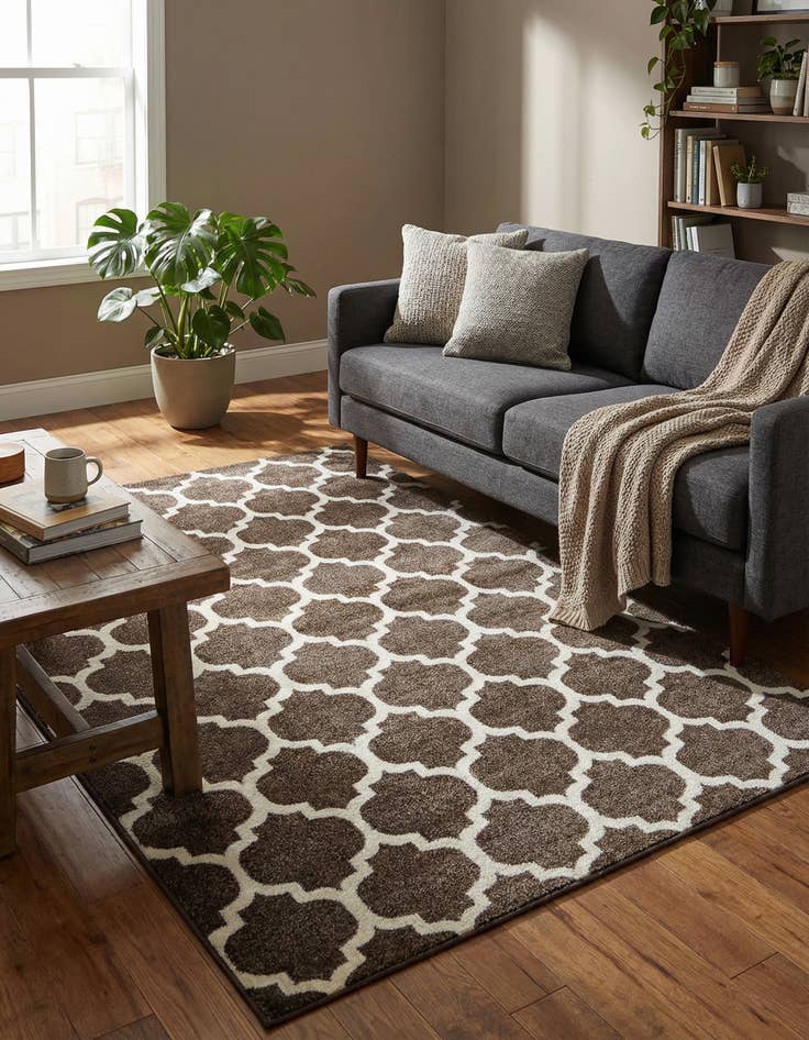 Detail image of 6' x 9' Trellis Rug