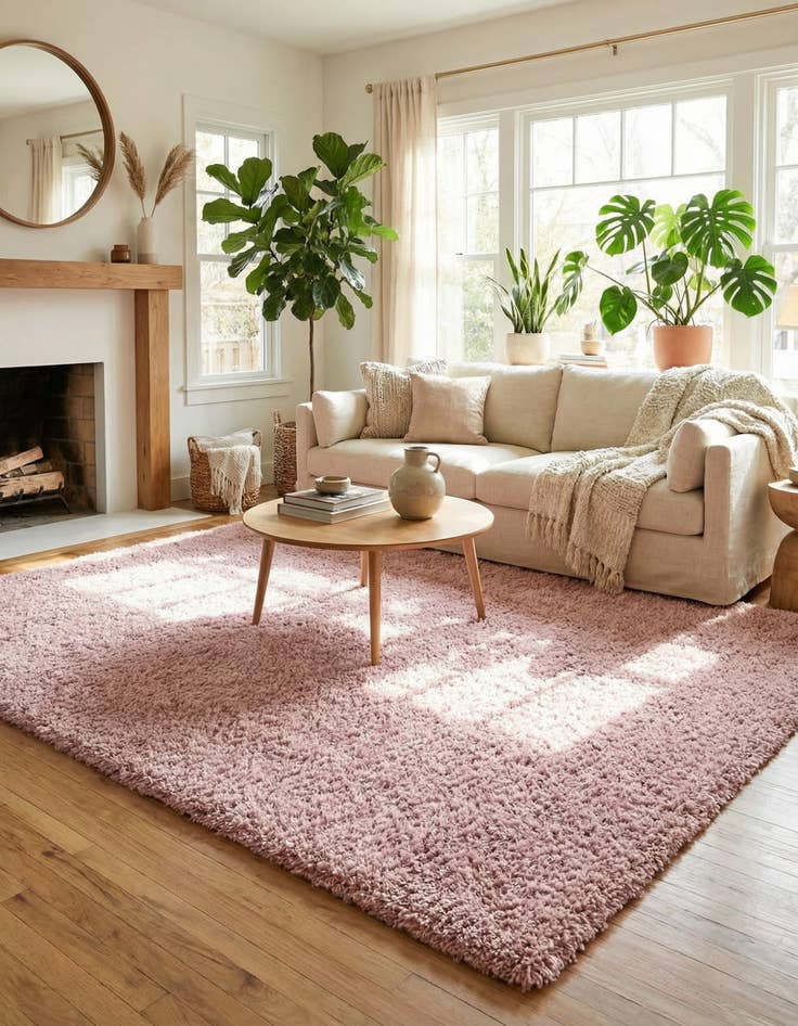 Detail image of 8' x 11' Soft Solid Shag Rug