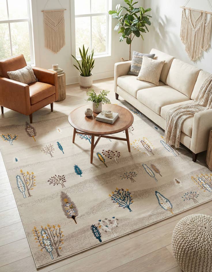 Detail image of 7' 10 x 7' 10 Laguna Square Rug