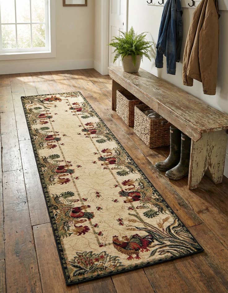 Detail image of 2' 7 x 10' Country Runner Rug