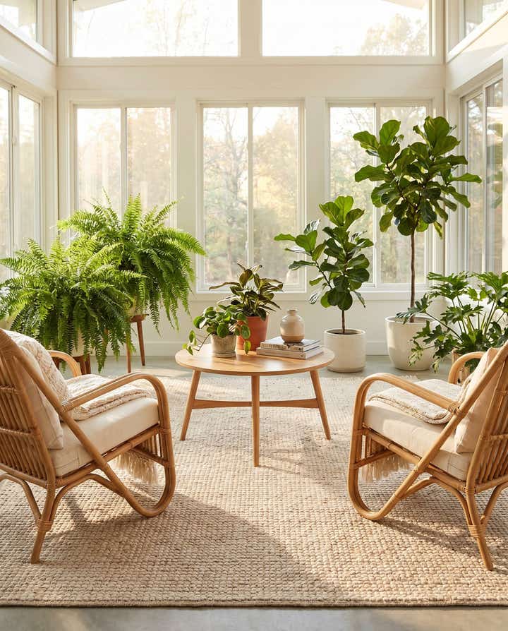 7' 10 x 7' 10 Hand Woven Chunky Jute Square Rug