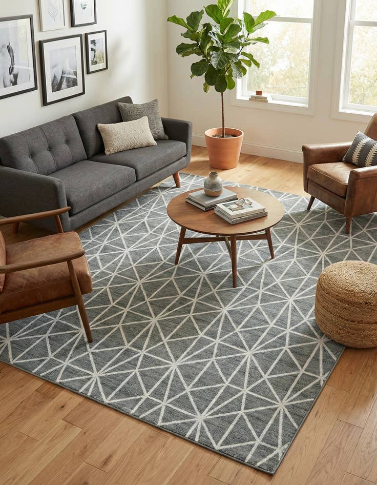 Detail image of  9' x 12' 2 Lattice Trellis Rug