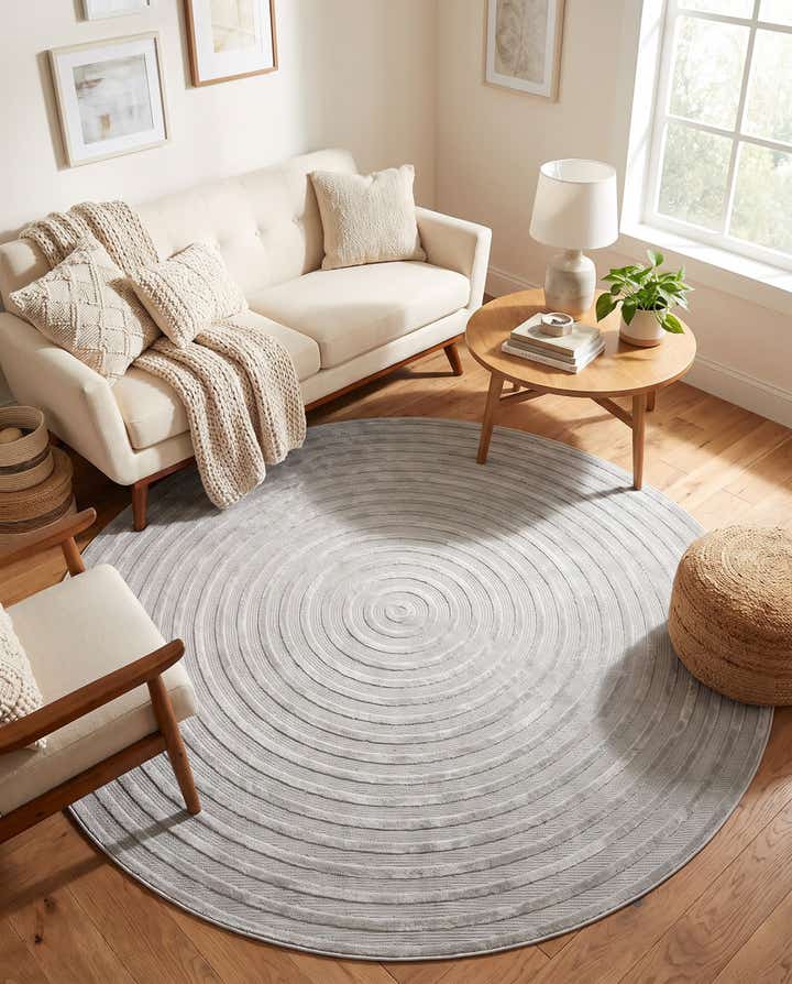 8' x 8' Easy-Clean Sabrina Soto Prescott Indoor / Outdoor Round Rug
