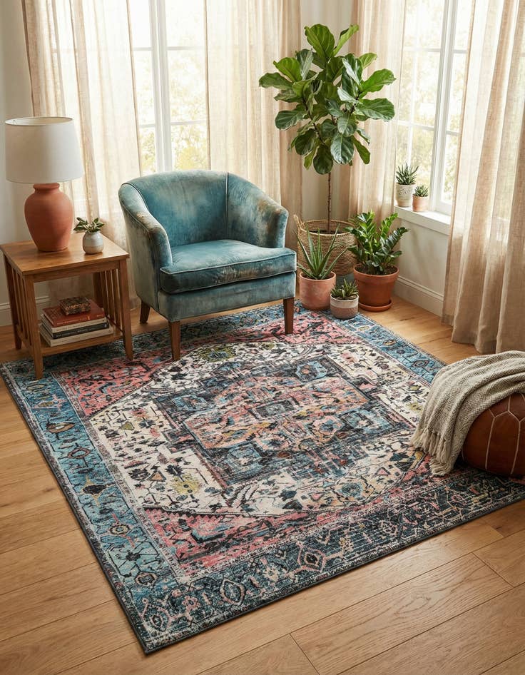 Detail image of 7' 10 x 7' 10 Medina Square Rug