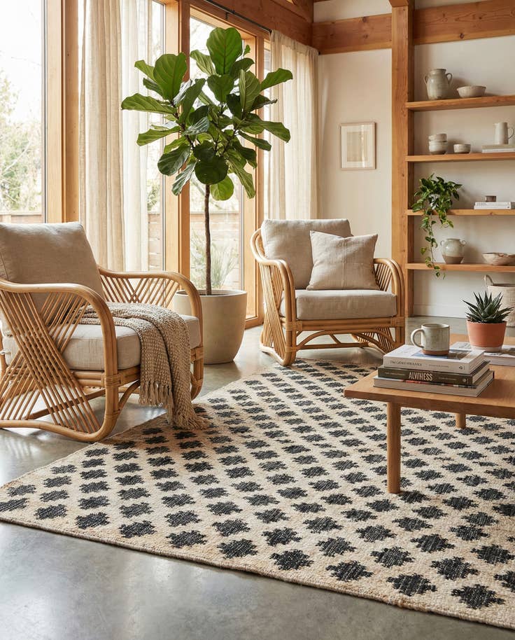 Detail image of 7' 10 x 10' Hand Woven Kala Handwoven Jute Rug