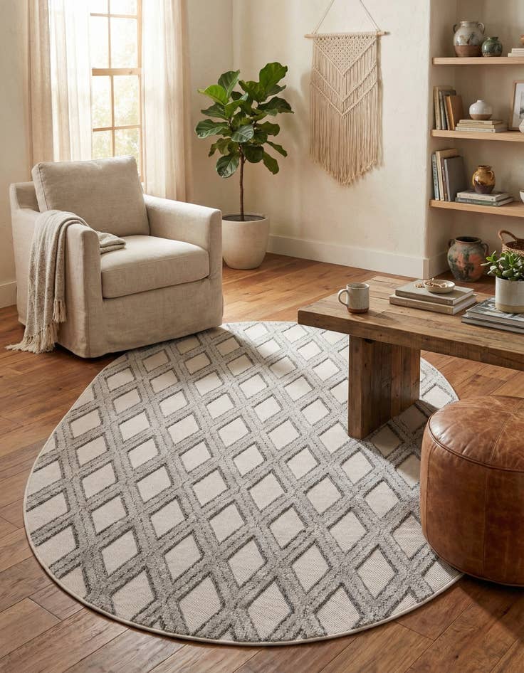 Detail image of 5' 3 x 8' Arlo Oval Rug