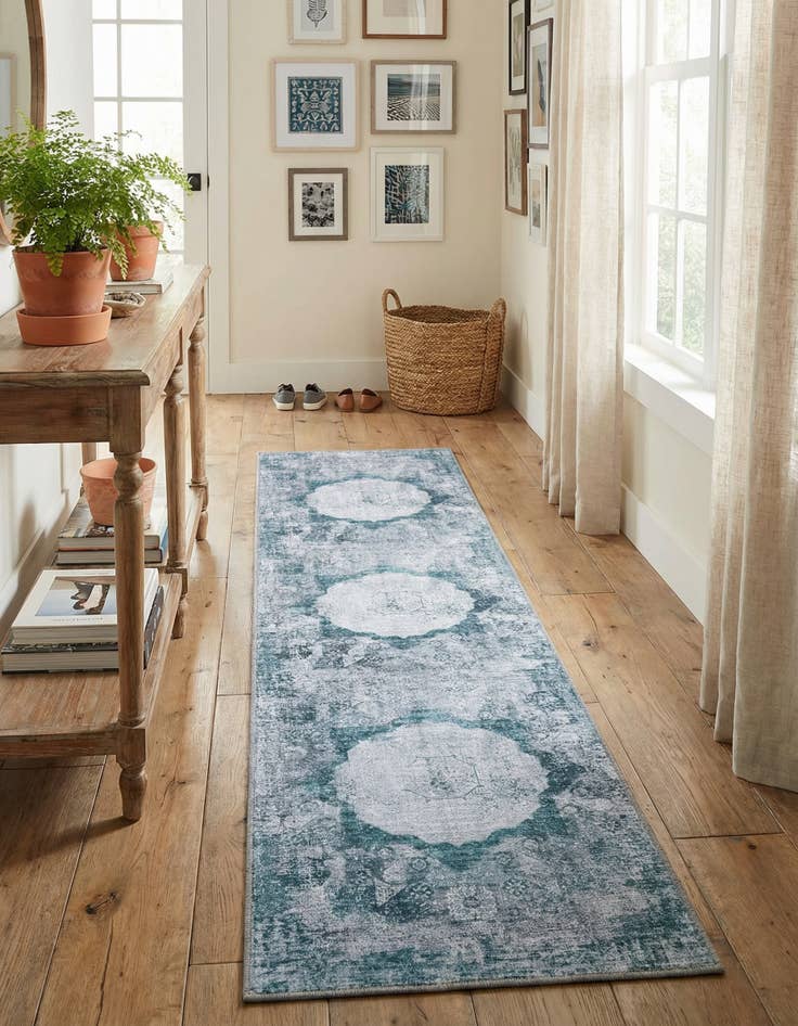Detail image of 2' x 8' Washable Yara Runner Rug