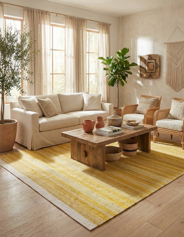 Detail image of 7' 10 x 10'  Hand Woven Lariat Rug