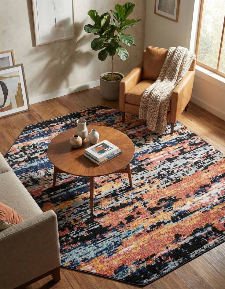 Detail image of 7' 10 x 7' 10 Tagine Octagon Rug