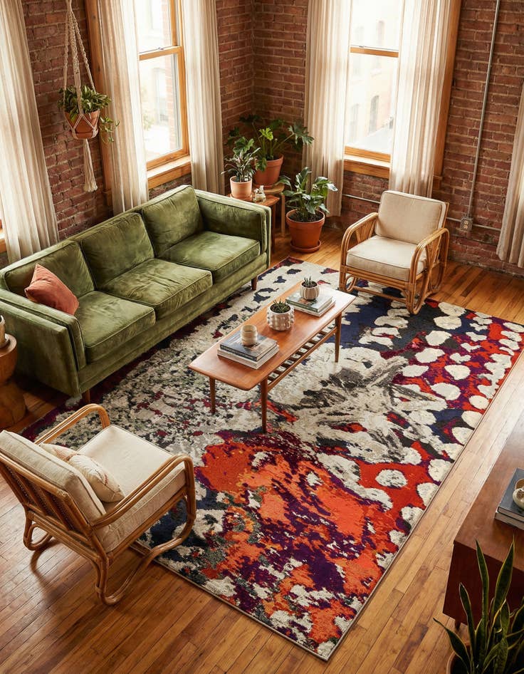 Detail image of 9' x 12' Washable Haerfest Rug