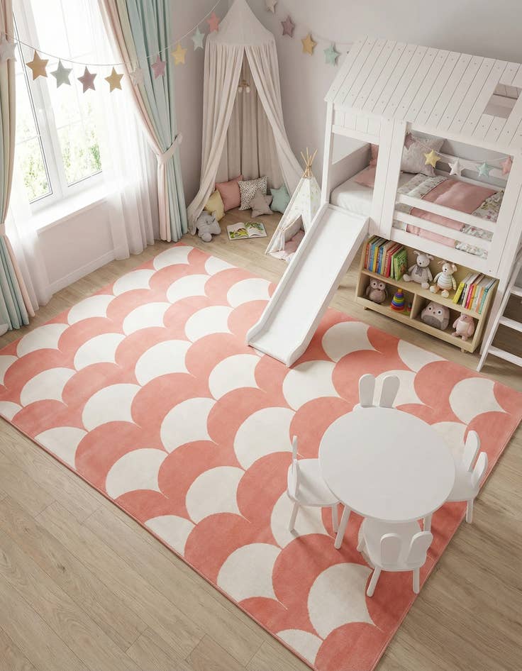 Detail image of 6' x 9' Whimsy Kids Rug