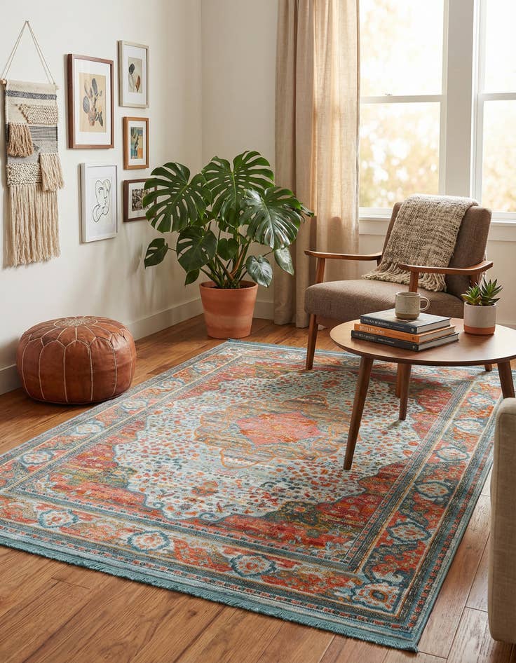 Detail image of 5' 5 x 8' Santiago Rug