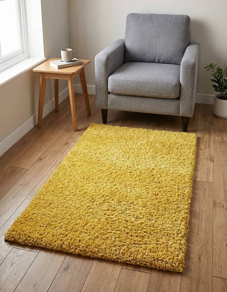 Detail image of 3' x 5' 3 Solid Shag Rug