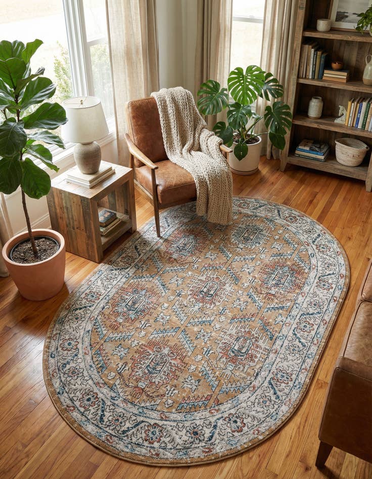 Detail image of 5' 3 x 8' Nyla Oval Rug