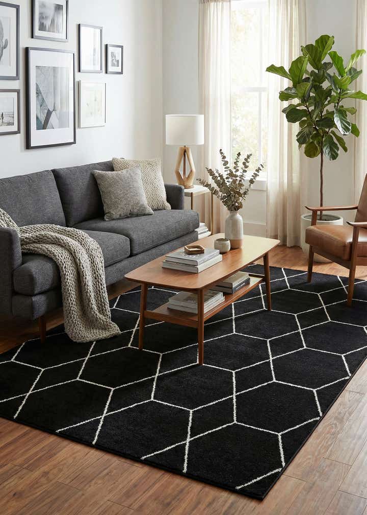 6' x 9' Trellis Frieze Rug
