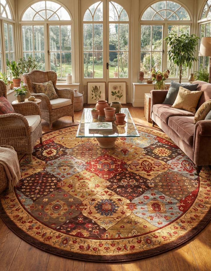 Detail image of 12' 2 x 12' 2 Kensington Round Rug