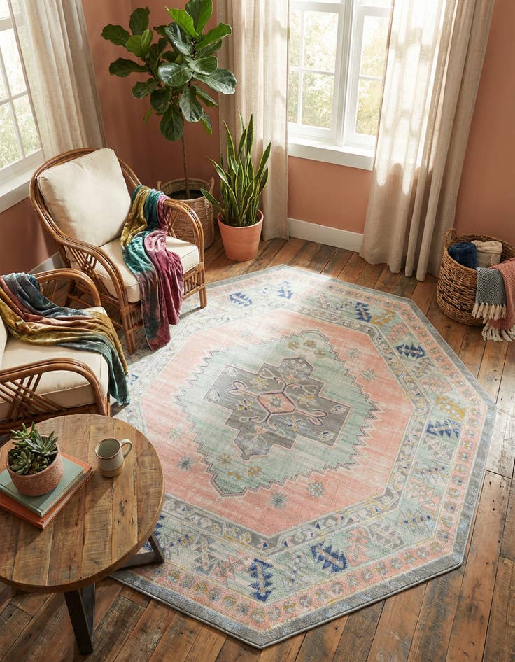 Detail image of 7' x 7' Whitney Octagon Rug