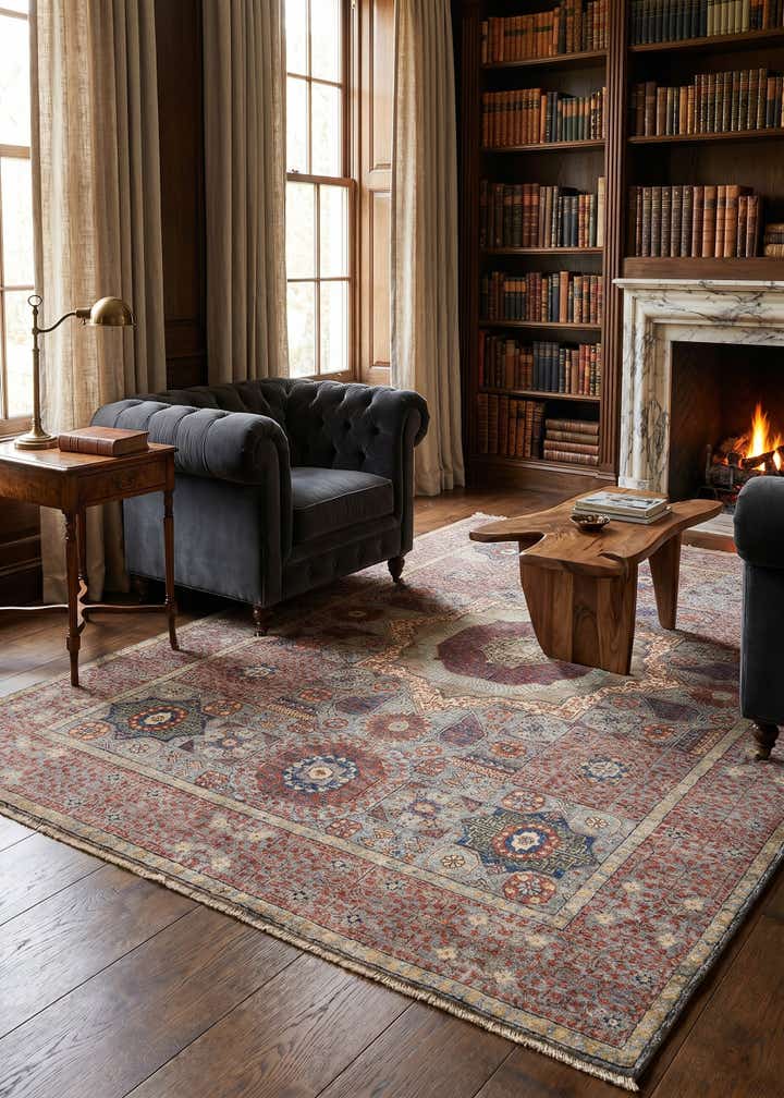 5' 1 x 7' 1 Hand Knotted Mamluk Rug