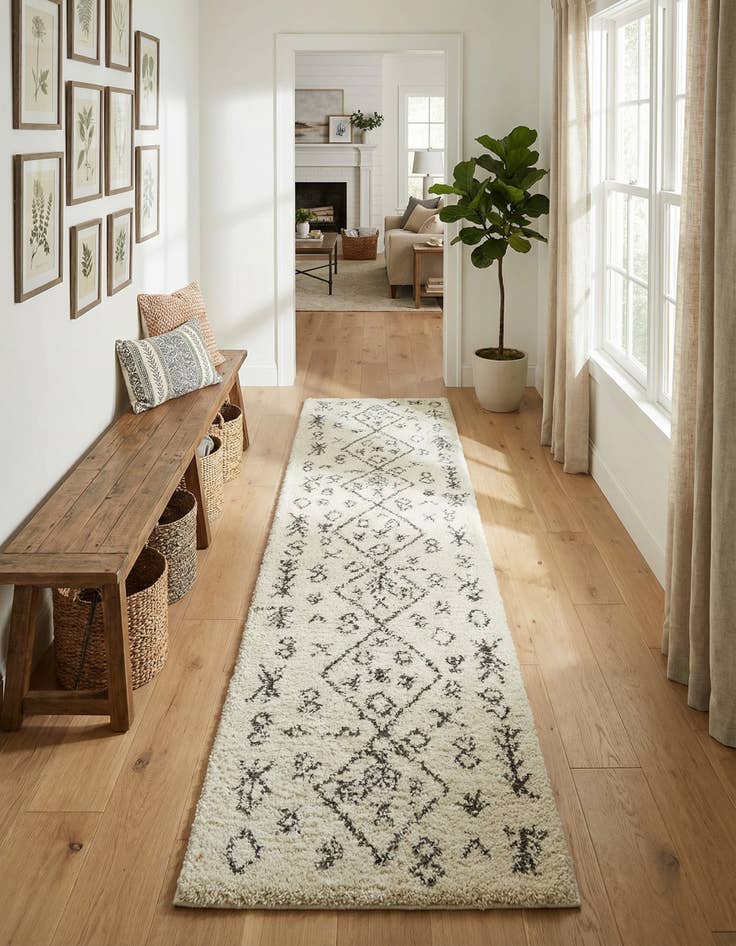 Detail image of 2' 7 x 10' Marrakesh Shag Runner Rug