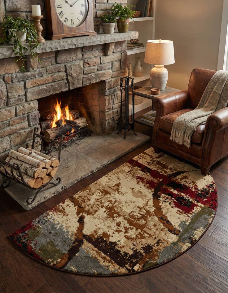 Detail image of 3' x 6' Coffee Shop Hearth Rug