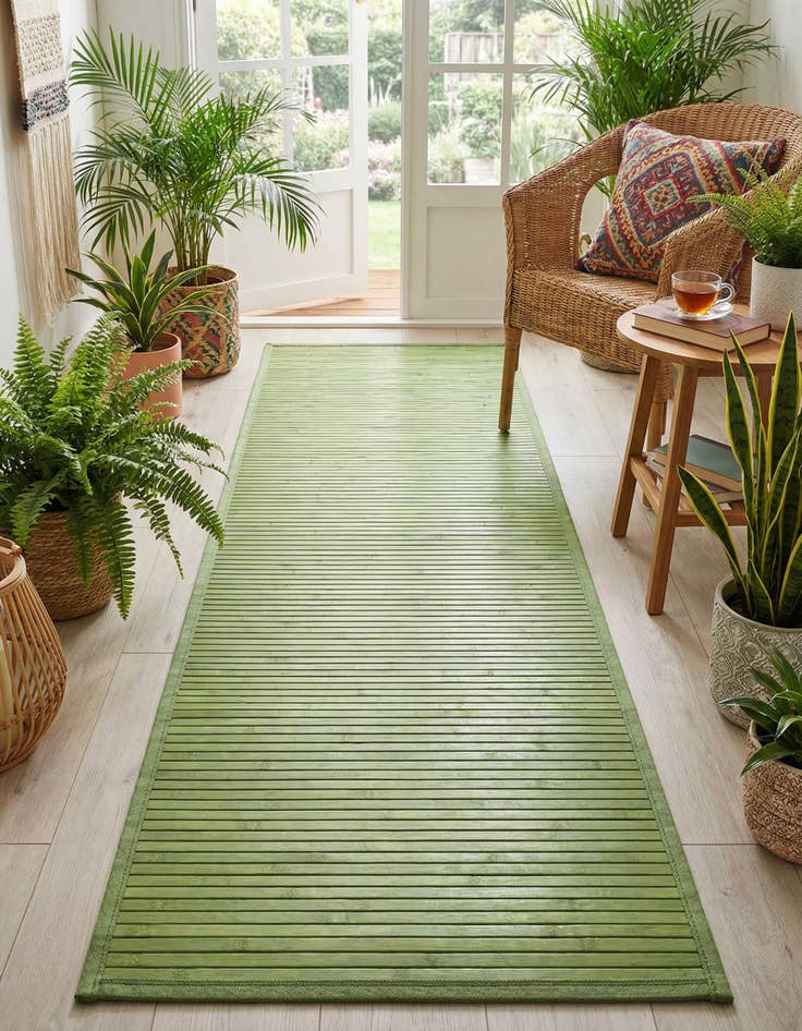 Detail image of 2' x 6' Bamboo Runner Rug