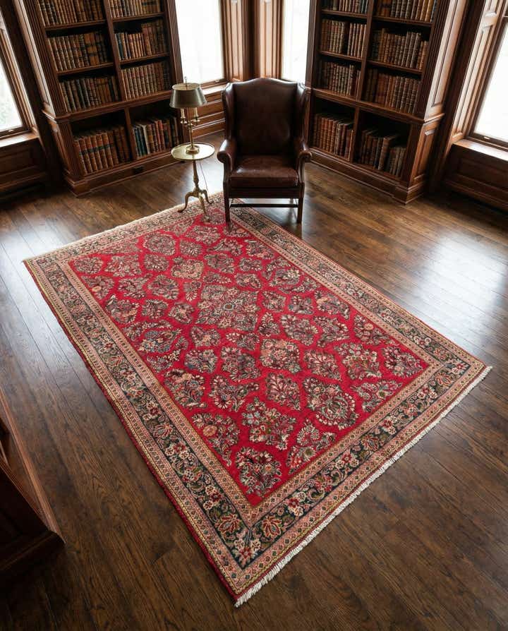 4' 1 x 6' 5 Sarouk Rug