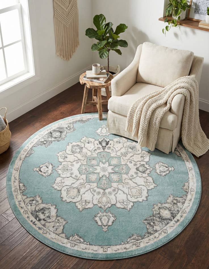 Detail image of 7' 10 x 7' 10 Parker Round Rug