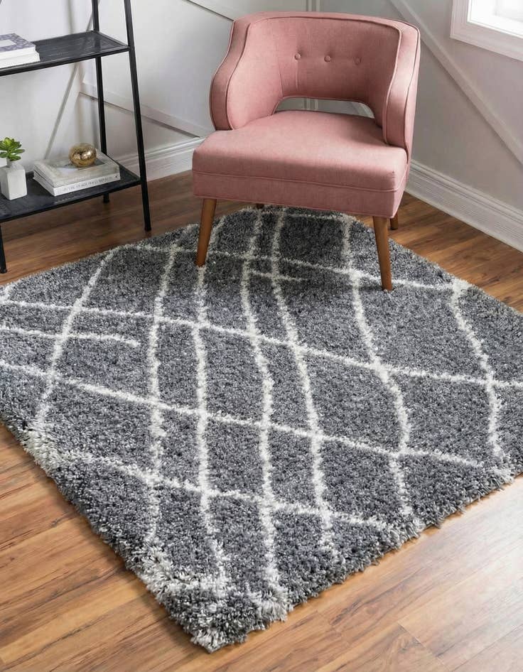 Detail image of 4' x 4' Soft Touch Shag Square Rug