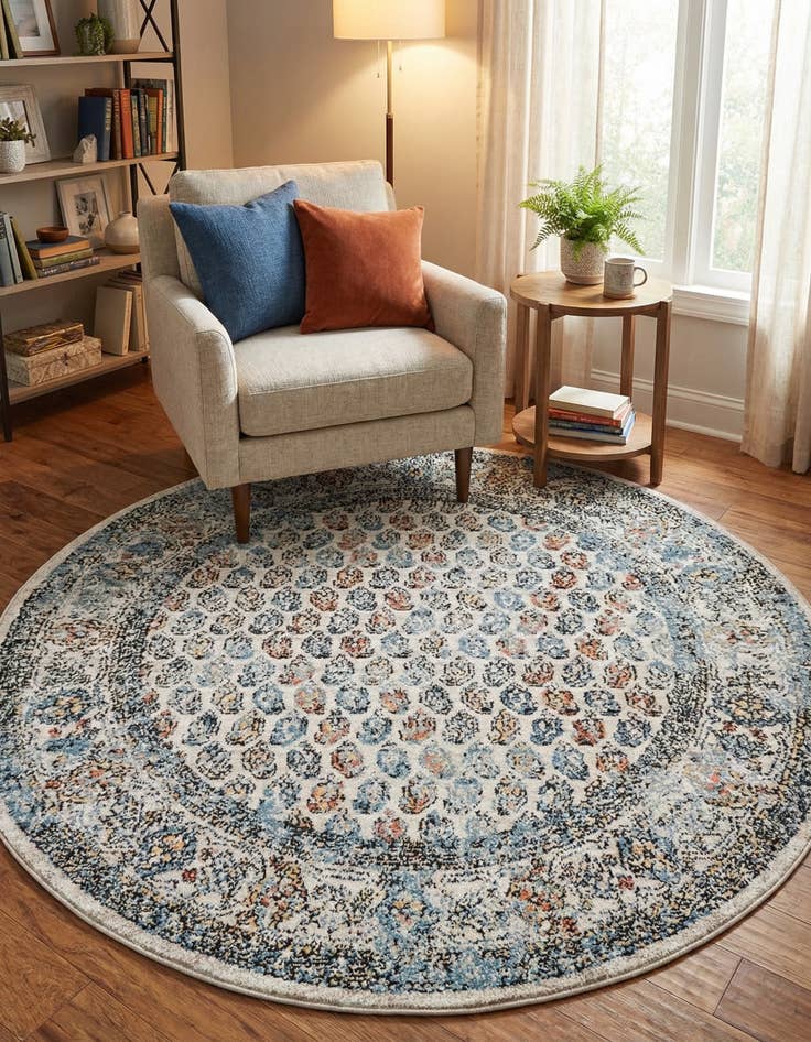 Detail image of 5' 3 x 5' 3 Aramis Round Rug