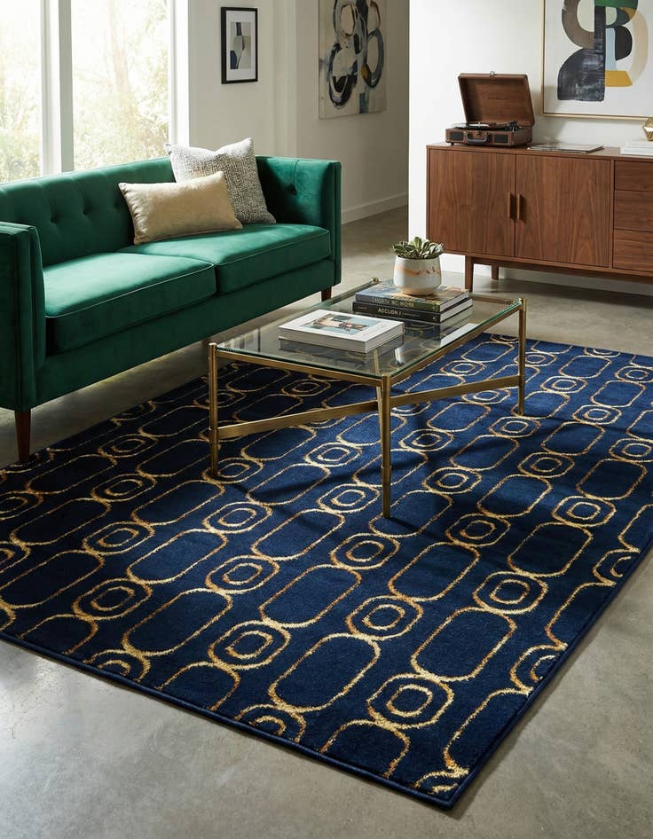 Detail image of 4' x 6' Vogue Geo Rug