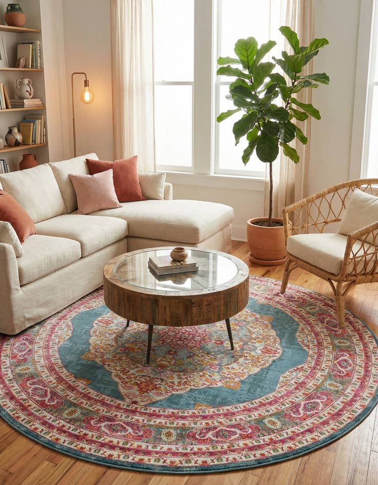 Detail image of 8' x 8' Santiago Round Rug