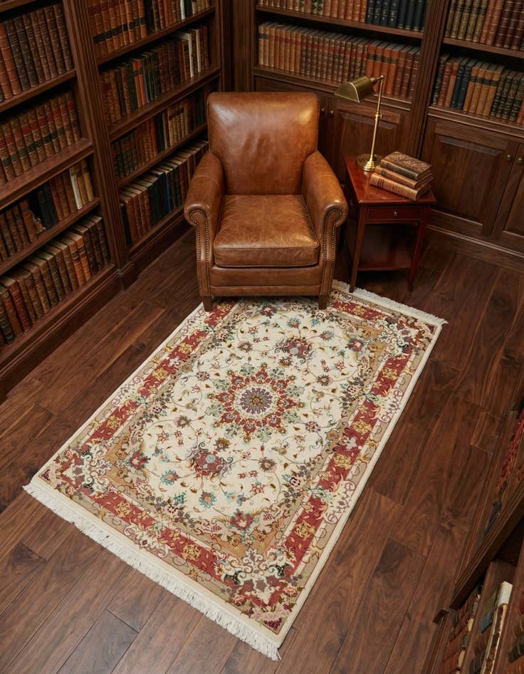 Detail image of 3' 3 x 5' 1 Hand Knotted Tabriz Persian Rug