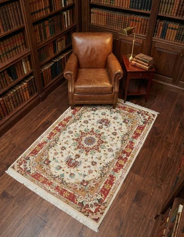 3' 3 x 5' 1 Hand Knotted Tabriz Persian Rug