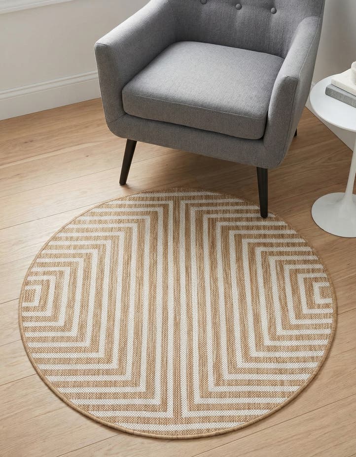 3' x 3' Easy-Clean Modern Indoor / Outdoor...
