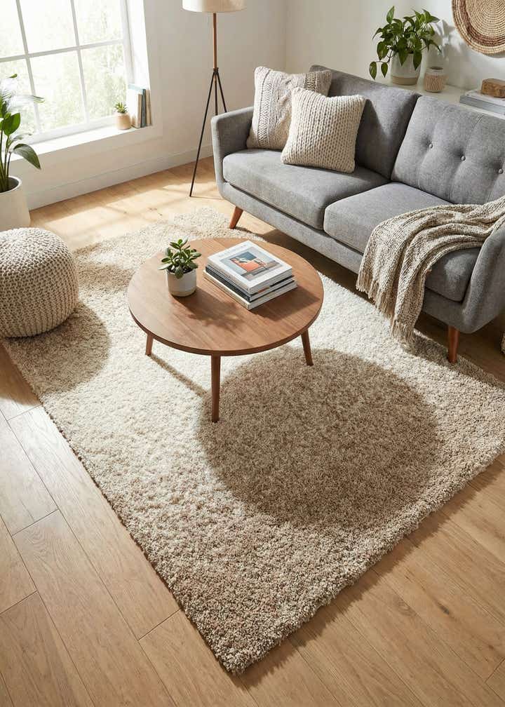5' 3 x 8' Soft Touch Shag Rug