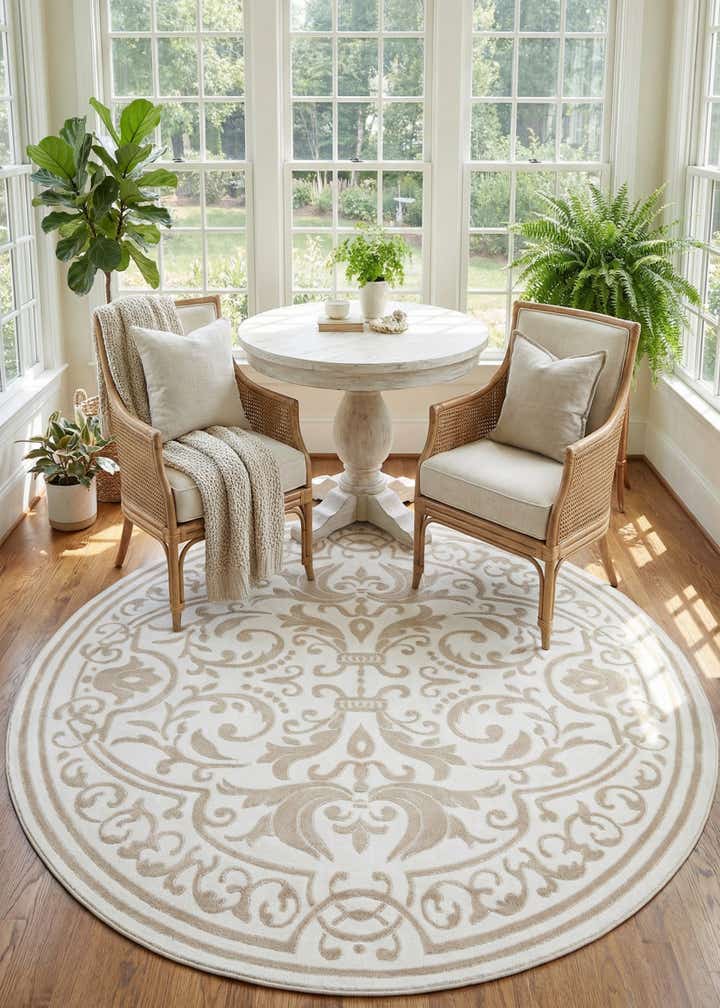 6' x 6' Hermitage Round Rug