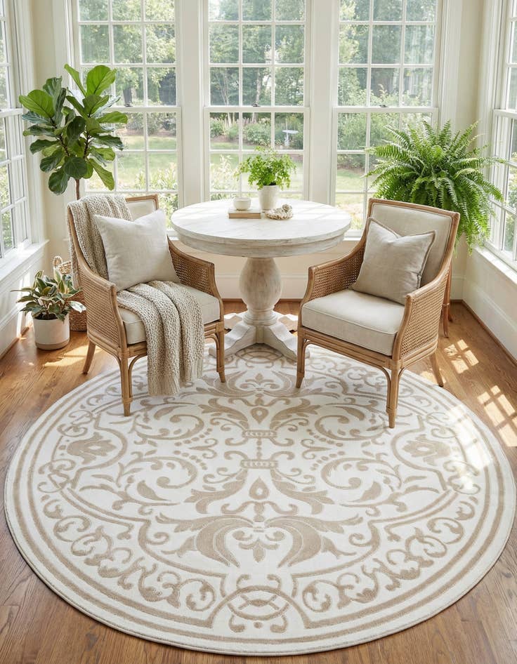 Detail image of 6' x 6' Hermitage Round Rug