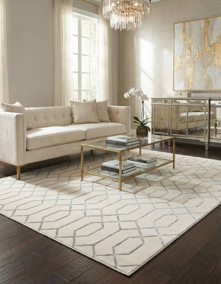 Detail image of 7' 10 x 10' Marilyn Monroe&trade; Glam Trellis Rug