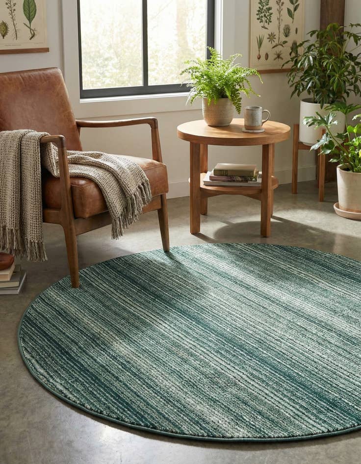 Detail image of 6' 3 x 6' 3 Gemstone Round Rug