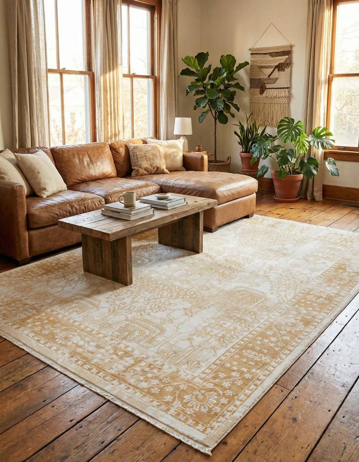 Detail image of 7' 10 x 10' Nain Design Rug